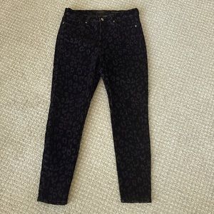 Black velvet Banana Republic jeans